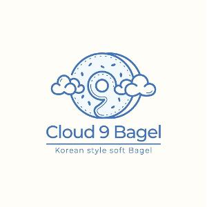 Cloud 9 Bagel (Korean style soft bagel) logo